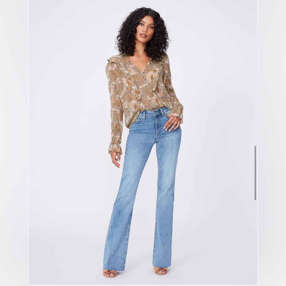 Paige Denim High Rise Laurel Canyon, size 29, color Marienne